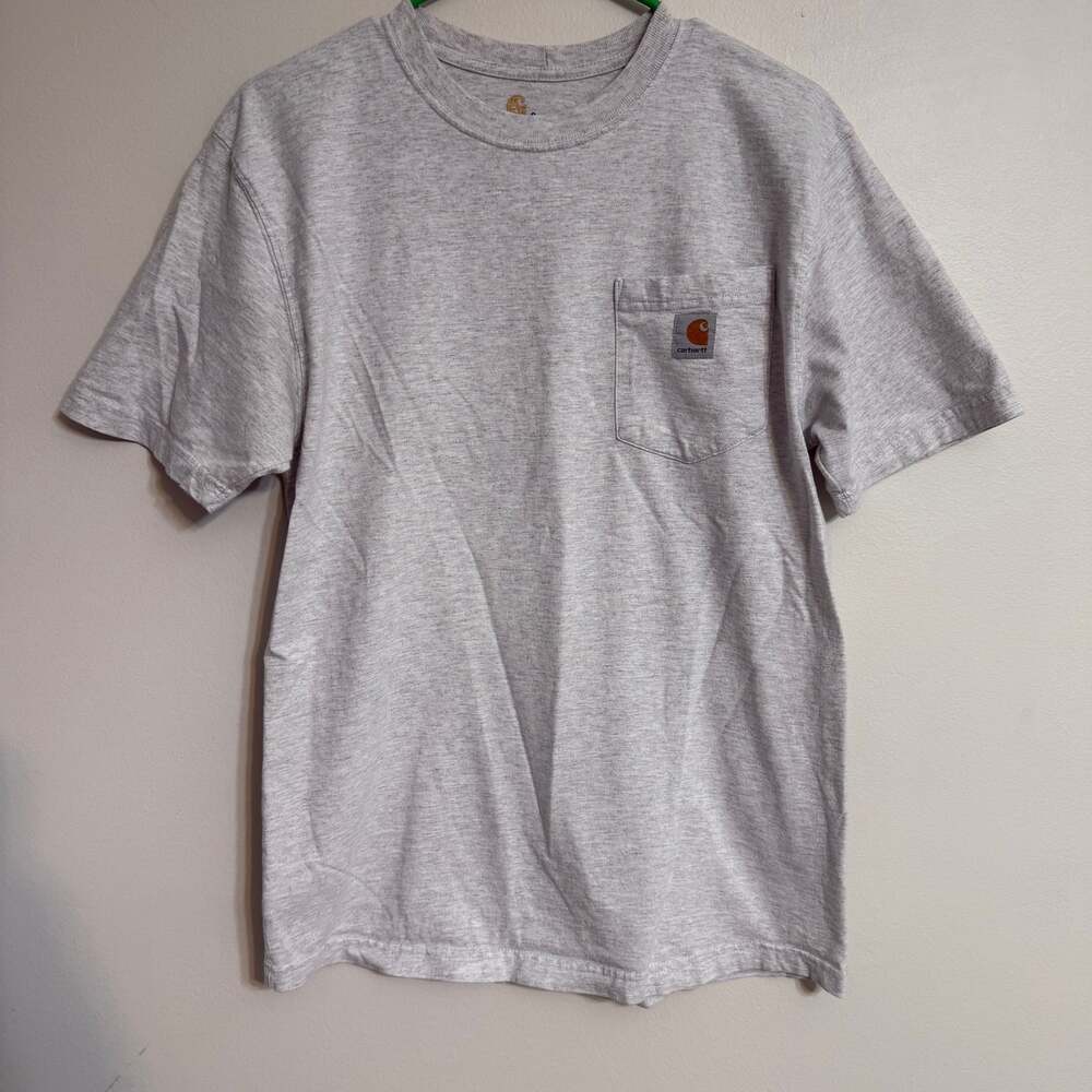 Carhartt Men's Gray Short Sleeve Pocket Solid‎ Work T-shirt